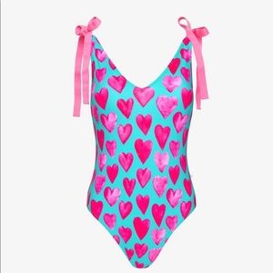 Posh Peanut Queen Of Hearts Women's One Piece Swimsuit